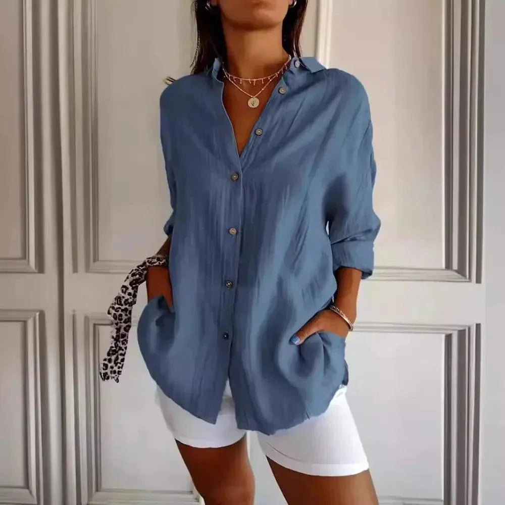 Camisa Ibiza em Linho Floratta
