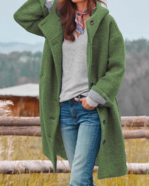 Casaco Oversized Feminino com Capuz Dena