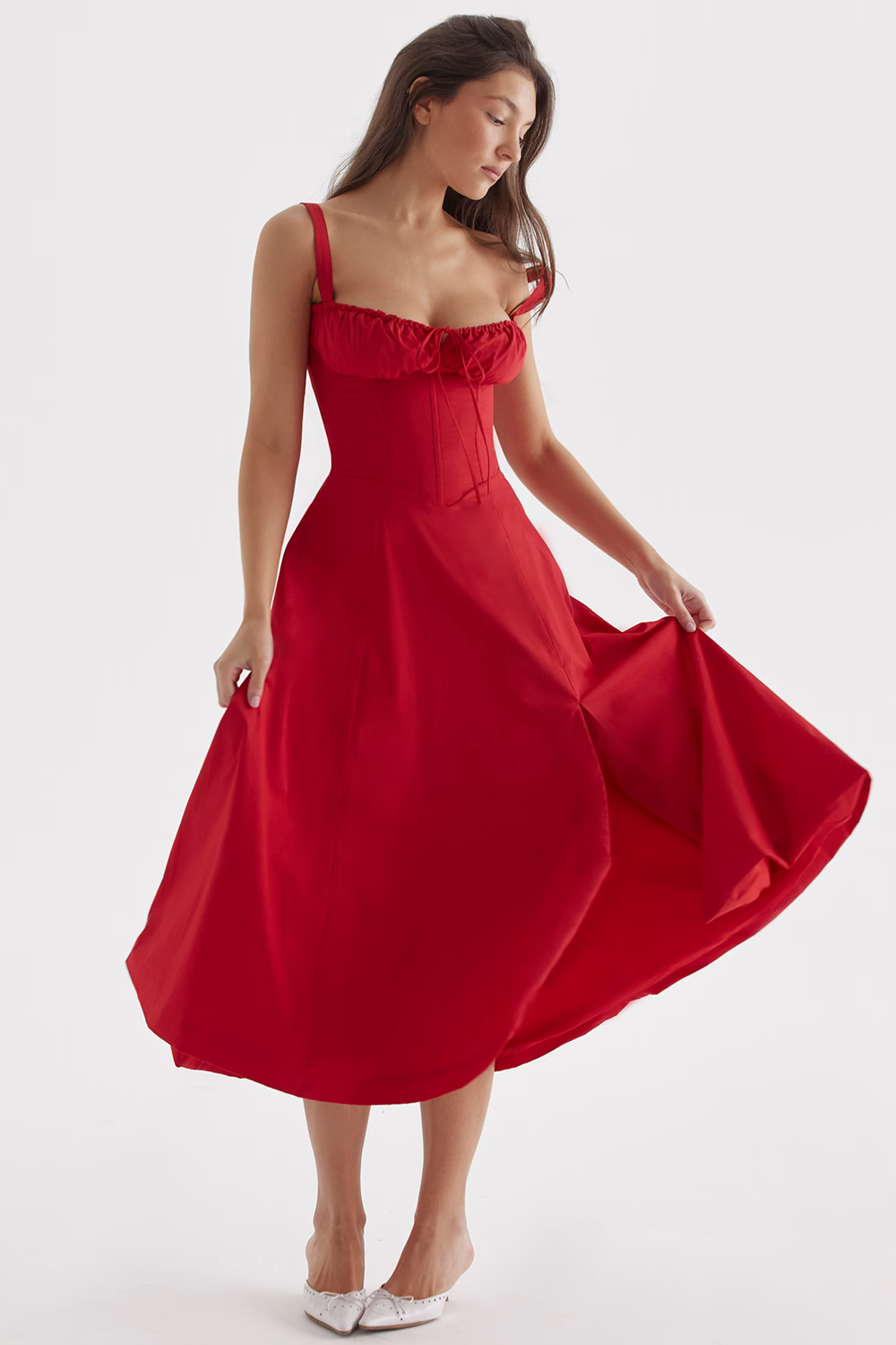 Vestido Midi Charlotte - Modelador de Cintura